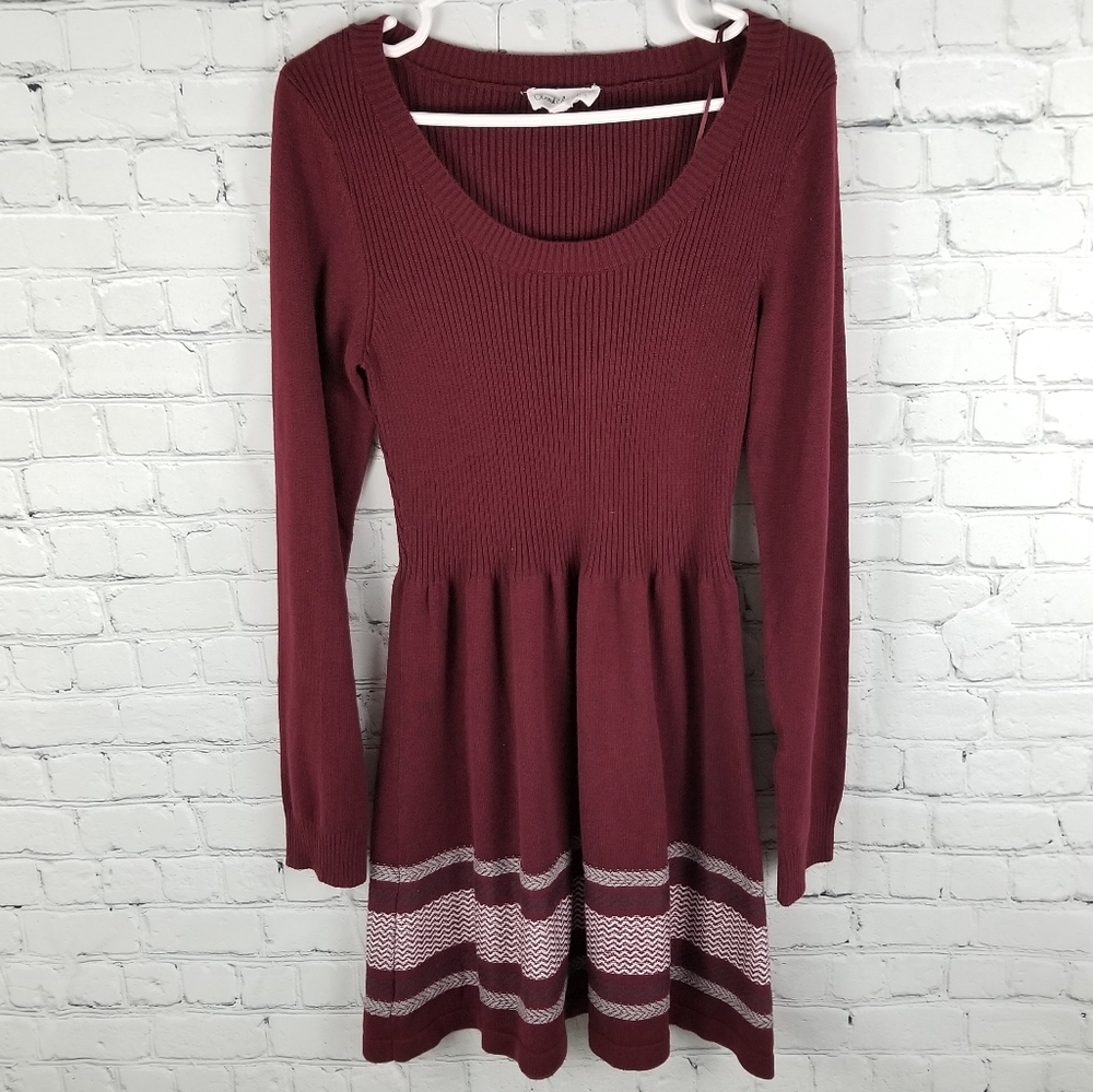 CLOUD CHASER | ribbed long sleeve sweater dress